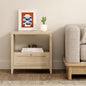 EYYTHUNG Wooden Nightstands with Drawer Modern 24" Wide End Table Night Stand Large Farmhouse Bedside Table with Open Shelf Mid Century Night Stands for Sofa, Light Oak - color: Light Oak, size: 1 PC