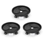 Looca Plant Caddy with Wheels and Drainage Tray, 13”Rolling Plant Stand Flower Pot Mover, Planter Caddies Round Plant Dolly for Heavy Duty Planter, 3 Pack, Bearing 120 lbs (Black) - color: black