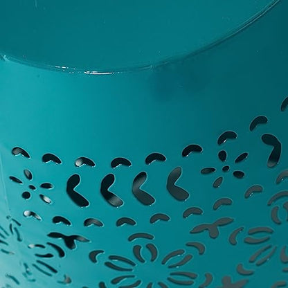 Christopher Knight Home Ruby Outdoor 12" Iron Side Table, Teal - color: Teal