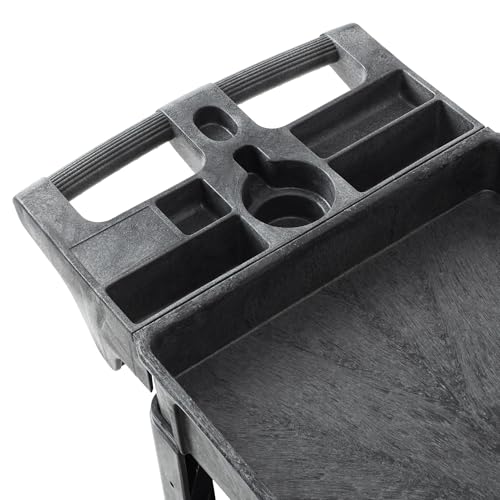 Dryser Utility Cart with Wheels, 40" x 17" Heavy Duty 550 lb. Capacity with Shelves - 3 Tier Rolling Cart with Four 5" Swivel Casters for Warehouse, Garage, Cleaning - size: 3 Shelves 4 Swivel 40x17