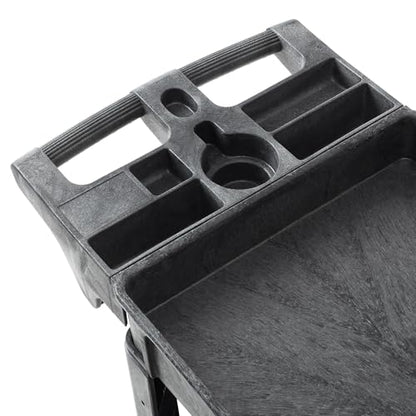 Dryser Utility Cart with Wheels, 40" x 17" Heavy Duty 550 lb. Capacity with Shelves - 3 Tier Rolling Cart with Four 5" Swivel Casters for Warehouse, Garage, Cleaning - size: 3 Shelves 4 Swivel 40x17