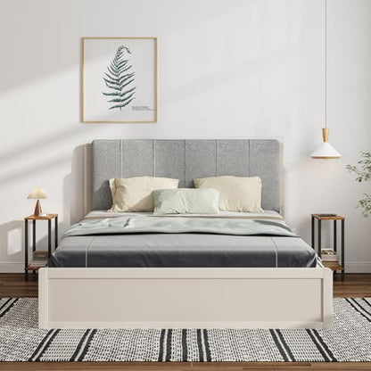 TUTOTAK Small Side Table, Narrow End Table, Skinny Sofa Table, Slim Nightstand, Couch Table, Living Room, Bed Room, Brown TB01BB062 - color: Brown, size: 2-Tier（7.9"D x 15.8"W x 22.5"H）