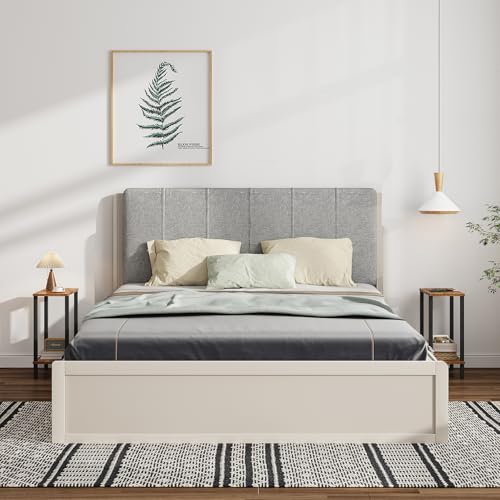 TUTOTAK Small Side Table, Narrow End Table, Skinny Sofa Table, Slim Nightstand, Couch Table, Living Room, Bed Room, Brown TB01BB062 - color: Brown, size: 2-Tier（7.9"D x 15.8"W x 22.5"H）