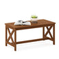 Furinno FG18111 Tioman Coffee Table, X-Leg, Natural - color: Natural, size: 17.8"D x 35.3"W x 17.0"H