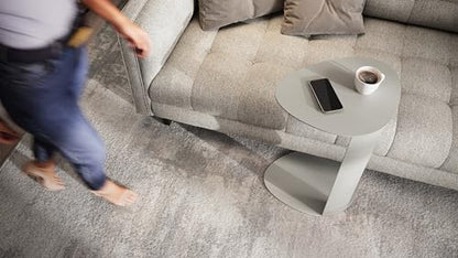 BDI Furniture Bink 1025-19.25'' Laptop Stand, Side Table, End Table, C Table for Sofa or Bedside, Stone - color: Grey
