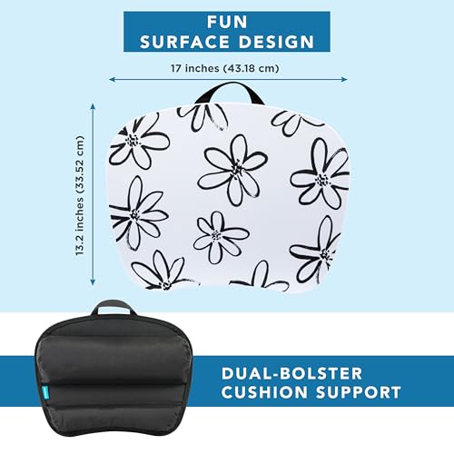 LAPGEAR MyStyle Lap Desk – Brushed Flower, Fits 15.6” Laptops - color: Brushed Flower