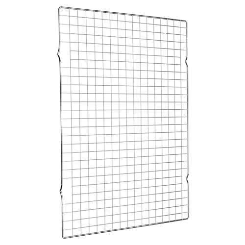 Cooling Rack for Baking, 16x10 Inches Baking Rack, Thick Wire Cookie Rack for Cooking, Roasting, Grilling, Drying, Oven Safe, Fits Half Sheet Pan - color: Silver, size: 16"x10"-1PC