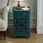 Martin Svensson Home Elegant Chairside End Table with Power — 24″W x 16″D x 25″H, Seamoss Green — Transitional Painted Accent Table with Flip-Top USB Charging, Drawer & Cabinet Storage - color: Seamoss Green