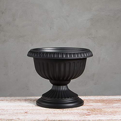 Root & Vessel, 39188.03, Grecian Urn Planter, 18-Inch, Black - color: Black, size: 18-Inch