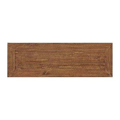 Martin Svensson Home Monterey Solid Wood Sofa Console Table, Black and Honey Brown - color: Black and Honey