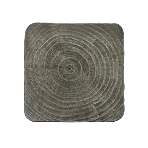 Merax Twist Shape MGO Accent Side Table, Unique Modern End Table with Wide Pedestal & Tabletop, Small Drink Tables for Living Room, Bedroom Night Stand Bedside Table, No Assembly Required, Grey - color: Grey, size: Twist Shaped