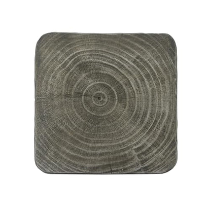 Merax Twist Shape MGO Accent Side Table, Unique Modern End Table with Wide Pedestal & Tabletop, Small Drink Tables for Living Room, Bedroom Night Stand Bedside Table, No Assembly Required, Grey - color: Grey, size: Twist Shaped