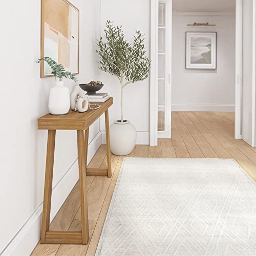 Plank+Beam Classic Console Table, 46 Inch, Pecan | Non-Toxic Finishes, Versatile Design, Elegant Details, Easy Assembly, Quick Setup, Solid Wood - color: Pecan, size: 46" Console Table