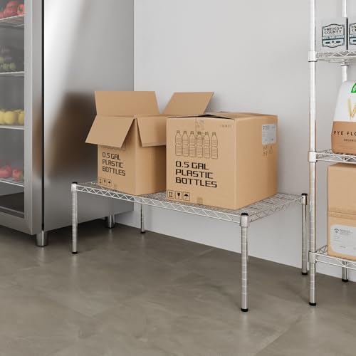 21" Deep x 42" Wide x 14" Height Wire Shelving Kit | 1-Tier | NSF Commercial Storage Rack Unit - size: 21" Deep x 42" Wide