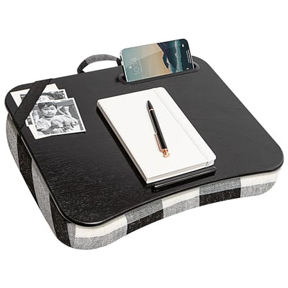 LAPGEAR Designer Lap Desk – Buffalo Check, Fits 15.6” Laptops - color: Buffalo Check, size: Single Lap Desk
