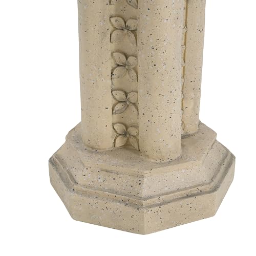 Pedestal Column Plant Stand, 23.25 Inch, Indoor and Outdoor