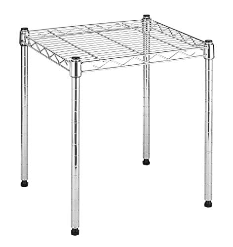 Whitmor 1 Tier Supreme Stacking Shelving Unit, Wire Metal Home Storage Organizer, 15" L x 14" W x 15" H, Chrome - color: Sliver, size: 1-TIER,15"L x 14"W x 15"H