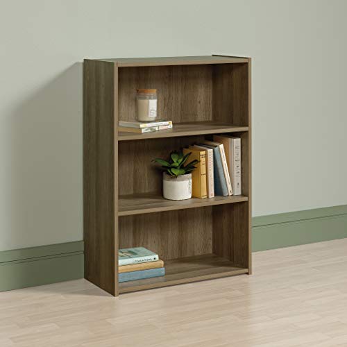 Sauder Beginnings 3-Shelf Bookcase, Bookshelf with Adjustable Storage Shelves, in Summer Oak - color: Summer Oak