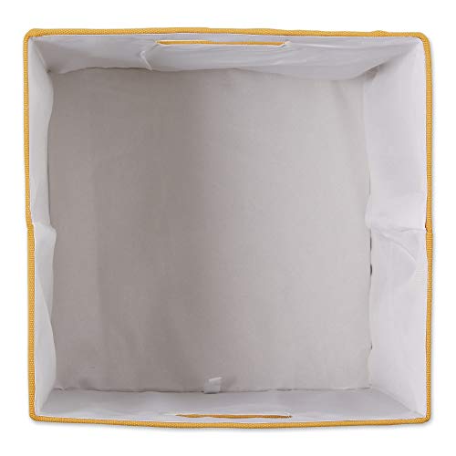 DII Collapsible Polyester Storage Cube, Solid, Lightweight and Durable, Large Square, 13x13x13, Honey Gold - color: Honey Gold, size: Large Square, 13x13x13"