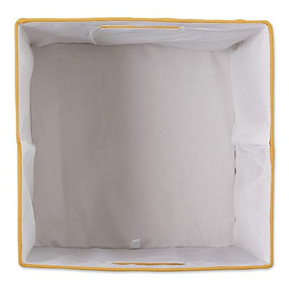 DII Collapsible Polyester Storage Cube, Solid, Lightweight and Durable, Large Square, 13x13x13, Honey Gold - color: Honey Gold, size: Large Square, 13x13x13"