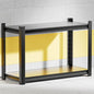 Garage Shelving Units,Heavy Duty 2-Tier Metal Storage Shelf with Adjustable Shelves - size: 22"H"23"W 21.6"D