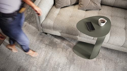 BDI Furniture Bink 1025-19.25'' Laptop Stand, Side Table, End Table, C Table for Sofa or Bedside, Moss - color: Green