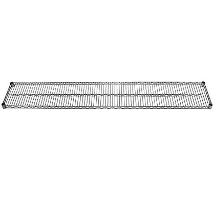 Shelving Inc. 12" d x 72" w Chrome Wire Shelving with 1 Tier Shelf, Weight Capacity 800lbs Per Shelf - size: 12" d x 72" w x 6" h