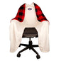 The Original Office Chair Blanket by SnuggleBack; Cozy Comfy Office Desk Chair Wrap Attaches for Hands-Free Warmth. Stay Warm In The Winter or Summer. (Buffalo Plaid Patterned Fleece) - color: Buffalo Plaid
