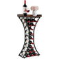 VEVOR 15 Bottle Wine Rack,Iron Freestanding Floor Wine Holder, Mini Bar Stand Liquor Cabinet with Wood Tabletop, for Home Bar,Kitchen,Living Room,Dining Room,16.9''L X 11.4''W X 35.2''H - size: 15 Bottles