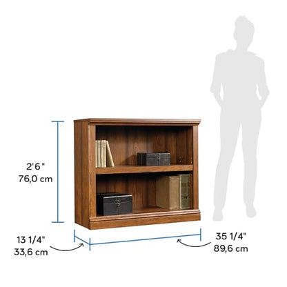 Sauder Miscellaneous Storage 2-Shelf Bookcase/ Book Shelf, Washington Cherry finish - color: Washington Cherry Finish