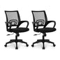 NEO CHAIR Office Desk Computer Chair Ergonomic Mesh Gaming Cushion Seat with Comfy Lumbar Mid Back Support Adjustable Height Swivel Rolling Wheels for Home Task (2 pk - Black) | Breathable Mesh Back with Lumbar Support, Height Adjustment, Smooth Rolling C