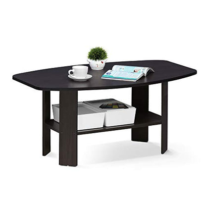 Furinno Simple Design Coffee Table, Dark Walnut - color: Dark Walnut, size: Coffee Table