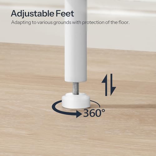 HOOBRO Side Table with Charging Station, Set of 2 End Tables with USB Port and Outlets, Nightstand with 2-Layer Storage Shelves for Small Spaces, Living Room, Bedroom, White WW09UBZP201 - color: White