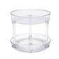 Amazon Basics Lazy Susan Turntable Organizer for Spices and Condiments, 9" Diameter, 2 Tier, Clear - size: 9" Diameter, 2 Tier
