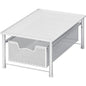 Simple Houseware Stackable Cabinet Basket Drawer Organizer, White - color: White, size: 1-Tier