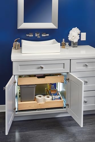 Rev-A-Shelf Wood Vanity Sink Cabinet Pullout Organizer