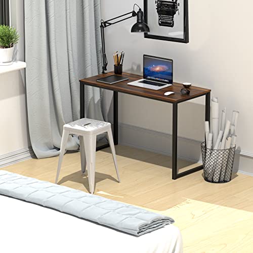SHW Mission 32-Inch Home Office Computer Desk, Walnut - color: Walnut, size: 32-Inch