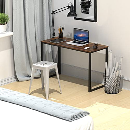 SHW Mission 32-Inch Home Office Computer Desk, Walnut - color: Walnut, size: 32-Inch