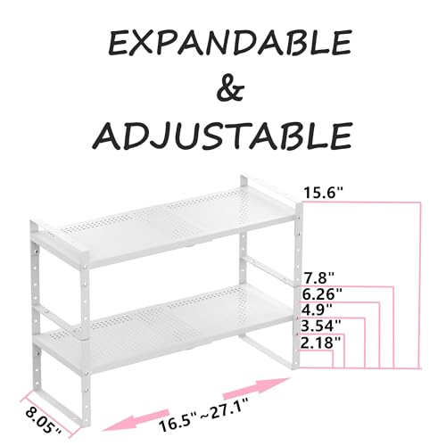 Multi-Functional Metal Shoe Rack, Space-Saving, Perfect for Entryway, Closet, Bathroom, etc. - Sturdy and Durable, High Weight Capacity(2PACKS/White/Medium) - color: 2packs/White, size: Medium