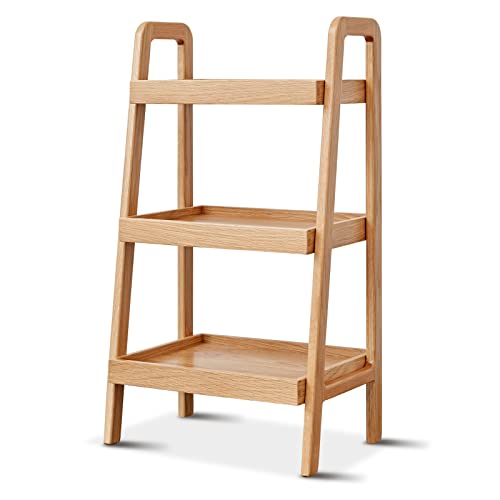 GDFStudio 3-Tier Wood Shoe Rack & Storage Bench,Versatile Organizer with Oak Frame & Timeless Design, Easy Assembly for Entryway,Living Room,Bedroom, Bathroom,Kitchen,Hallway,Natural - color: Natural