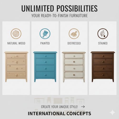 International Concepts Plant Stand, 36 inch, Unfinished - color: Unfinished, size: 12 inch W x 12 inch D x 36 inch H