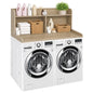 Royxen Laundry Countertop with 20" Shelf Universal Fit, Washer and Dryer Countertop with Storage Space, Laundry Room Storage (White Oak) - color: White Oak