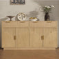 Fluted Buffet Cabinet with Storage, 55” Sideboard Cabinet with 2 Drawers | Modern Buffet Table with Arched Design Doors & Adjustable Shelves, Wooden Coffee Bar Accent Cabinet for Kitchen, Dining Room
