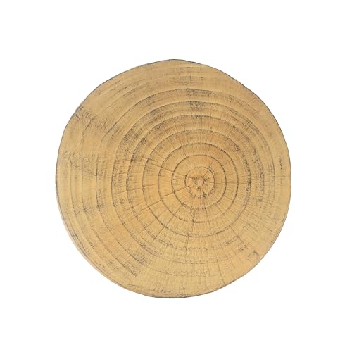 Merax Hollow MGO Accent Side Table, Unique Modern End Table with Wide Pedestal & Tabletop, Small Drink Tables for Living Room, Bedroom Night Stand Bedside Table, No Assembly Required, Natural - color: Natural