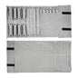 Velvet Travel Jewelry Case Roll Bag Organizer for Necklace Bracelet Earrings Ring (Black) (Black and Grey) - color: Black and Grey