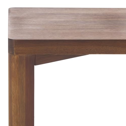 SAFAVIEH Home Collection - Akai Accent Table, Walnut Brown Side Table with Cross Base, Fully Assembled (ACC2400A) - color: Walnut