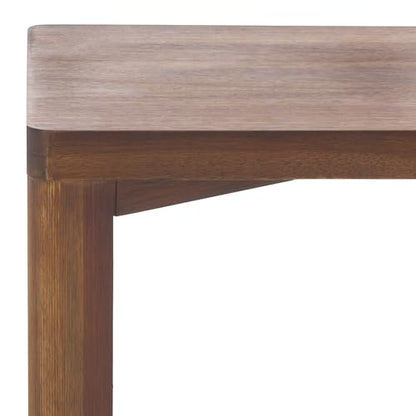 SAFAVIEH Home Collection - Akai Accent Table, Walnut Brown Side Table with Cross Base, Fully Assembled (ACC2400A) - color: Walnut