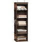 Simple Houseware 5 Shelf Hanging Closet Organizer, Brown - color: Brown, size: 5 Shelf