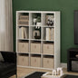 Furinno Cubicle Book Shelf, 12-Cube Bookshelf, Extra Thick Frame Reversible Tall Wide Bookcase with Open Back, 14.6 x 43.8 x 58, for Living Room, Bedroom, Home Office, Plain White - color: Plain White, size: 12-Cube