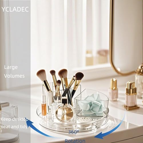 2 Pack Lazy Susan 9.25" Inch Turntable Organizer Pantry Organization and Storage Container Bins Spice Rack Cabinet Rotating Condiment for Pantry Kitchen Vanity Bathroom Jewelry Holder Clear - size: 9.25 inch 2Pack